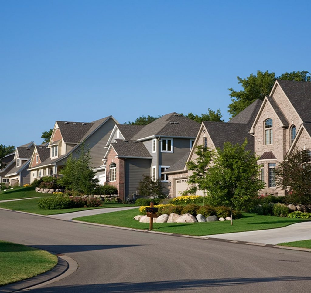 A picture of a neighborhood